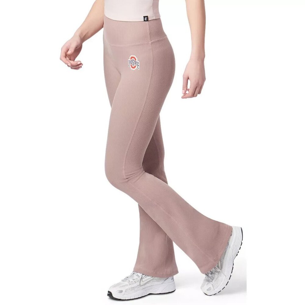 Certo Women's Ohio State Buckeyes Pink Ottoman Flare Leggings NCAA Size S/M - Picture 1 of 8